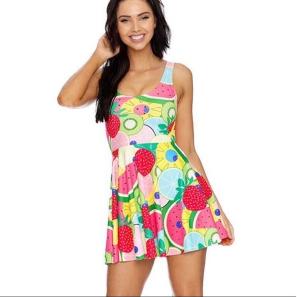BlackMilk Tutti Frutti Skater Dress
